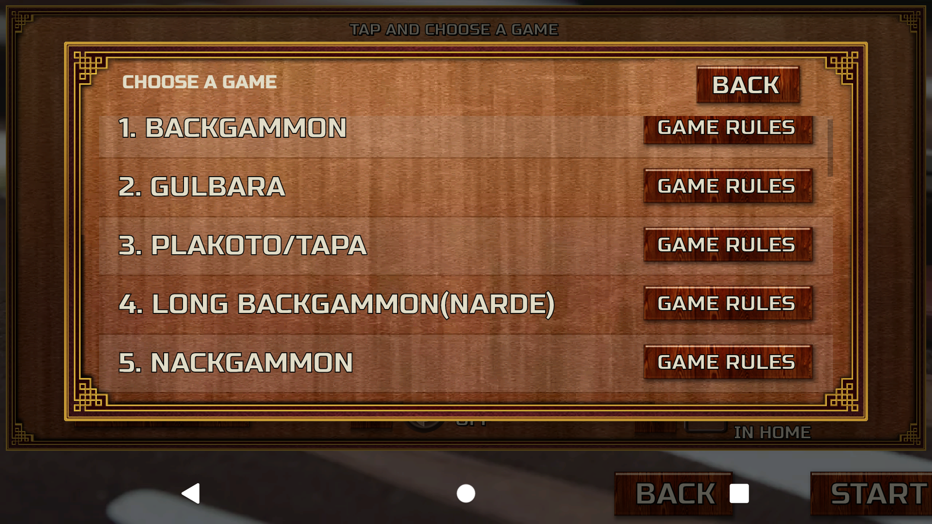Backgammon Rac Backgammon 18 Games